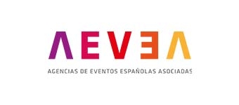 Logo de AEVEA, que representa a agencias de eventos españolas asociadas.