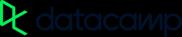 El logotipo de DataCamp presenta un diseño moderno con colores verde y azul oscuro.