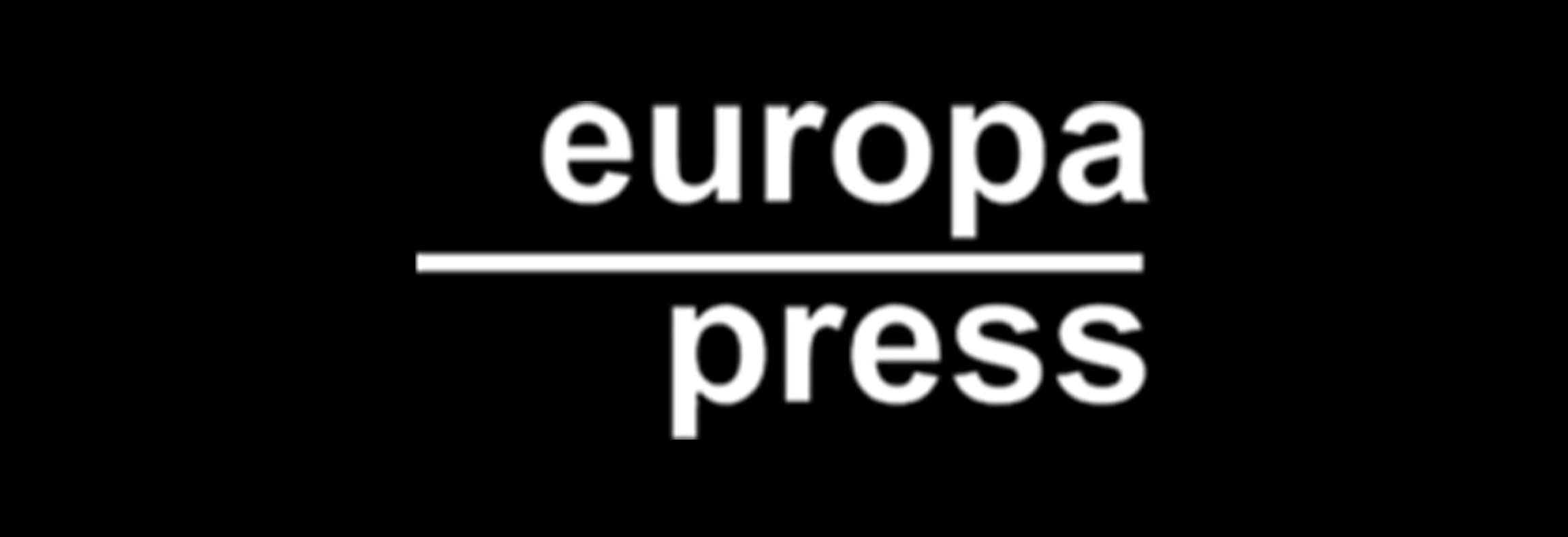 Logotipo de Europa Press en fondo negro.
