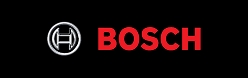 Logo de la marca Bosch sobre un fondo negro.