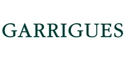 Logotipo de la firma Garrigues en color verde.