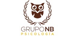 Logo del Grupo NB de Psicología que presenta un búho estilizado y una corona de laurel.