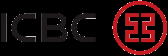 Logo de la ICBC que presenta un diseño moderno y minimalista.