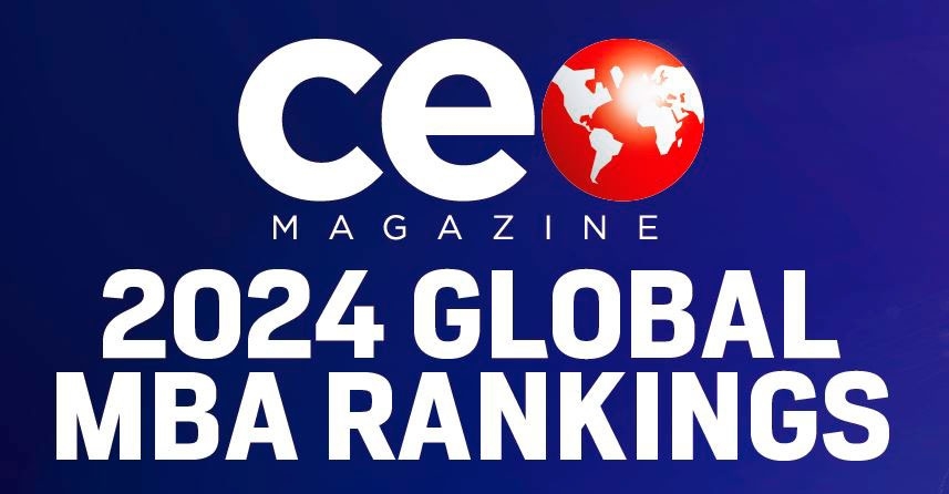 Gráfica que muestra el ranking global de MBA para el año 2024 según la revista CEO.