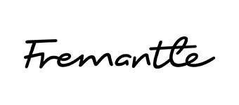 Logo de la empresa Fremantle en estilo tipográfico.