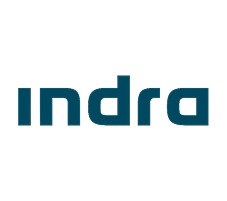 Logo de la empresa Indra.