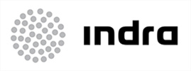 Logo de la empresa Indra.