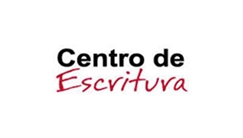 La imagen muestra el nombre 'Centro de Escritura' con un estilo de fuente que destaca la palabra 'Escritura' en rojo.