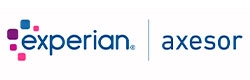 Logotipos de Experian y Axesor en un diseño corporativo.