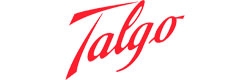 Logotipo de Talgo en rojo sobre fondo blanco.