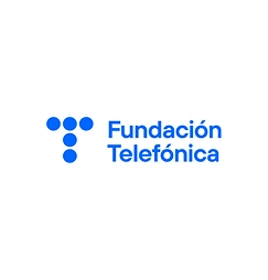 Logo de la Fundación Telefónica en color azul.