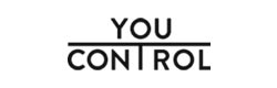 La imagen presenta la frase 'YOU CONTROL' con diseño minimalista en color negro.