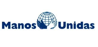 Logo de la organización Manos Unidas que simboliza la colaboración y la ayuda humanitaria.