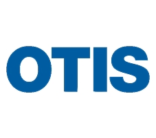 Logo de la empresa Otis en color azul.
