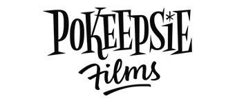 Logo de Pokeepsie Films en un estilo tipográfico elegante.