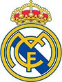 El escudo del Real Madrid con su característica corona.
