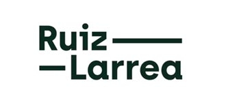 Logotipo de Ruiz-Larrea en un diseño moderno y minimalista.