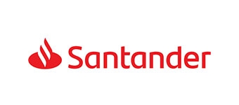 Logo de la entidad bancaria Santander.