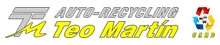 Logo de la empresa de reciclaje de automóviles Teo Martín.