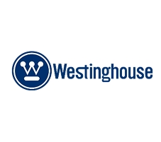 Logo de la marca Westinghouse que presenta un diseño simple y moderno.