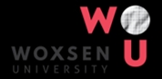 Logotipo de Woxsen University con un diseño moderno.