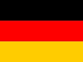 La imagen representa la bandera de Alemania con franjas horizontales en negro, rojo y amarillo.