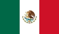 La imagen muestra la bandera de México compuesta por tres franjas verticales de colores verde, blanco y rojo.