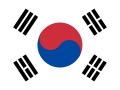 La imagen representa la bandera de Corea del Sur.