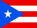 La imagen representa la bandera de Puerto Rico con sus colores rojo, blanco y azul.