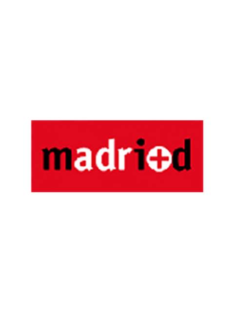 Logotipo de la ciudad de Madrid con un diseño moderno.