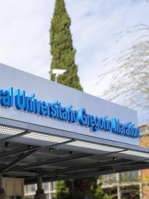 Entrada del Hospital General Universitario Gregorio Marañón en Madrid.