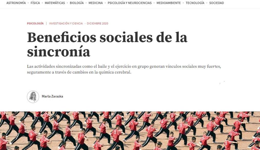 Beneficios sociales de la sincronía