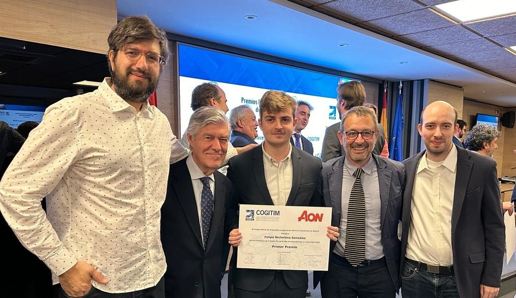 El TFG de Felipe González-Michelena gana el primer premio del Colegio de Ingenieros Técnicos Industriales de Madrid
