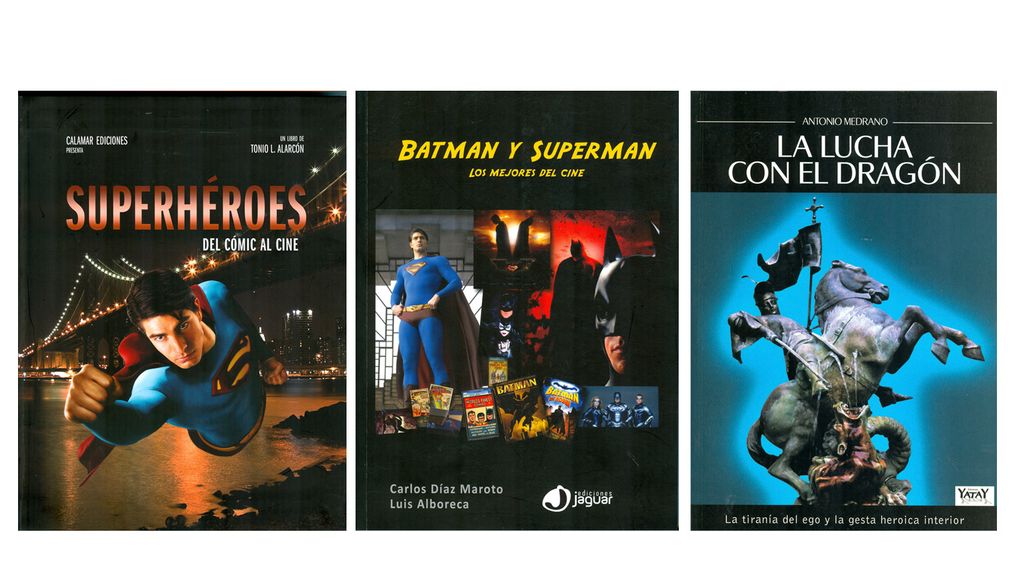 “Batman, Superman y la lucha de los superhéroes contra villanos y dragones”