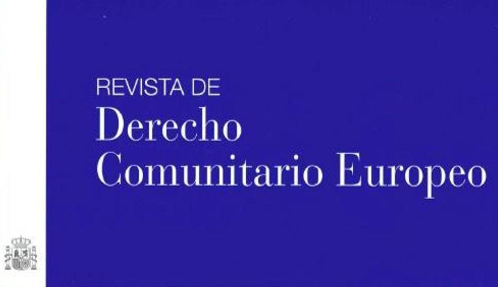 Portada de una revista dedicada al derecho comunitario europeo.