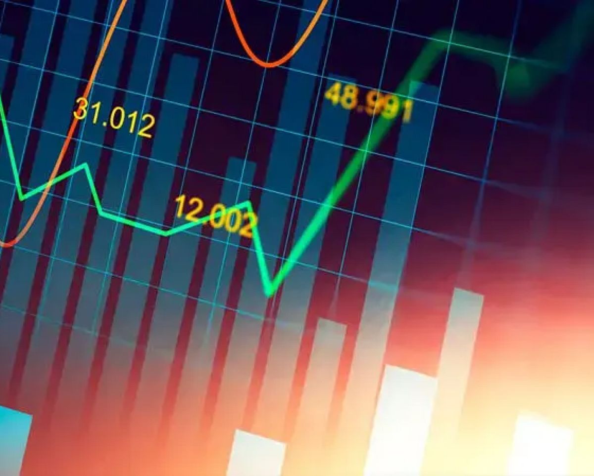 Gráfica que muestra una tendencia ascendente de datos financieros.