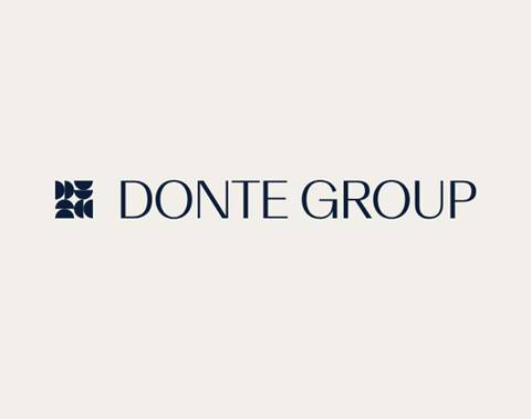 Logotipo de Donte Group en un fondo claro.