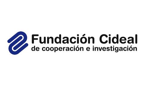 Logo de la Fundación Cideal que representa su enfoque en cooperación e investigación.