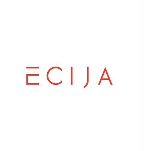 Logo de la empresa Ecija, presentado en un fondo blanco.