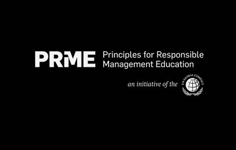 Un logotipo que representa los Principios para la Educación en Gestión Responsable.