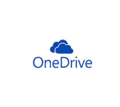 Logo de OneDrive con una nube azul.