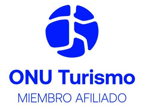 Logotipo de ONU Turismo como miembro afiliado.