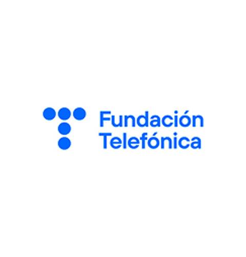 Logo de la Fundación Telefónica en color azul.