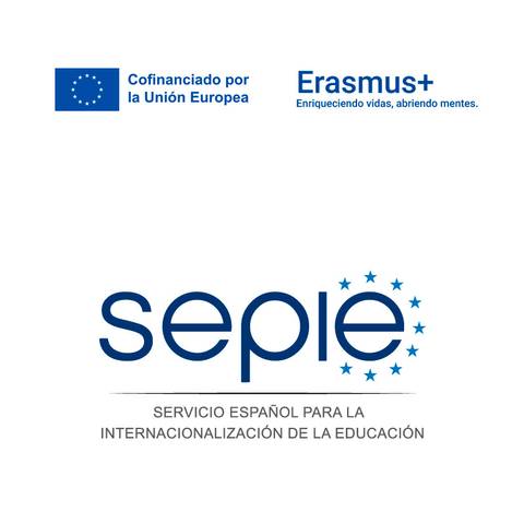 Imagen del logotipo del SEPIE y del programa Erasmus+.