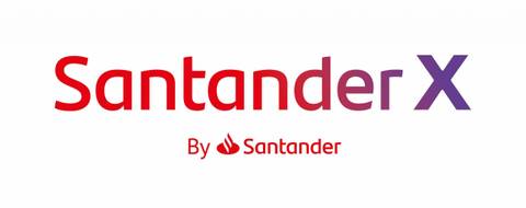 Logo de Santander X que representa la marca del banco Santander.