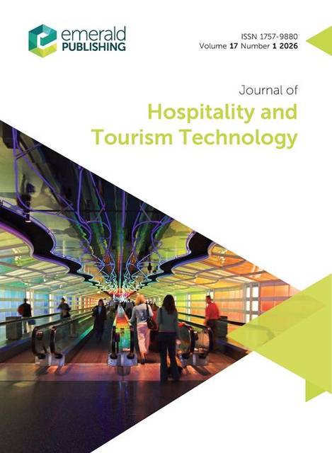 La imagen muestra la portada de una revista centrada en la tecnología de la hospitalidad y el turismo.