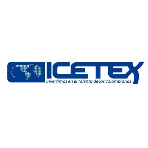 Logo de ICETEX que promueve la inversión en el talento colombiano.