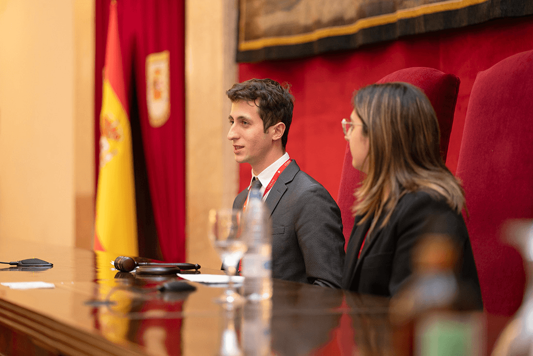 Luis Lafuente y Tomás Santucho, coordinadores del Nebrija MUN